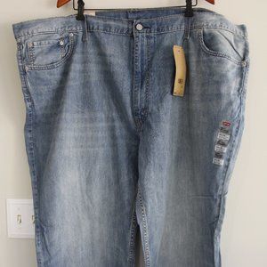 New Men's Levi's 559 Relaxed Fit Straight Leg Jeans sz 54x32 B&T 100% cotton NWT